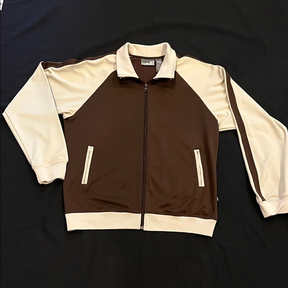 Vintage Counter Culture Full Zip Track Jacket Y2K XL
